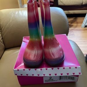 Olive & Edie Rainbow Rain boots